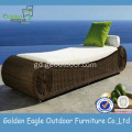 PE Rattan agus Lounger geal alùmanum